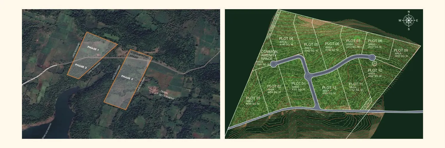 Elevated Mangurda land with views to hills and Muchi Lake